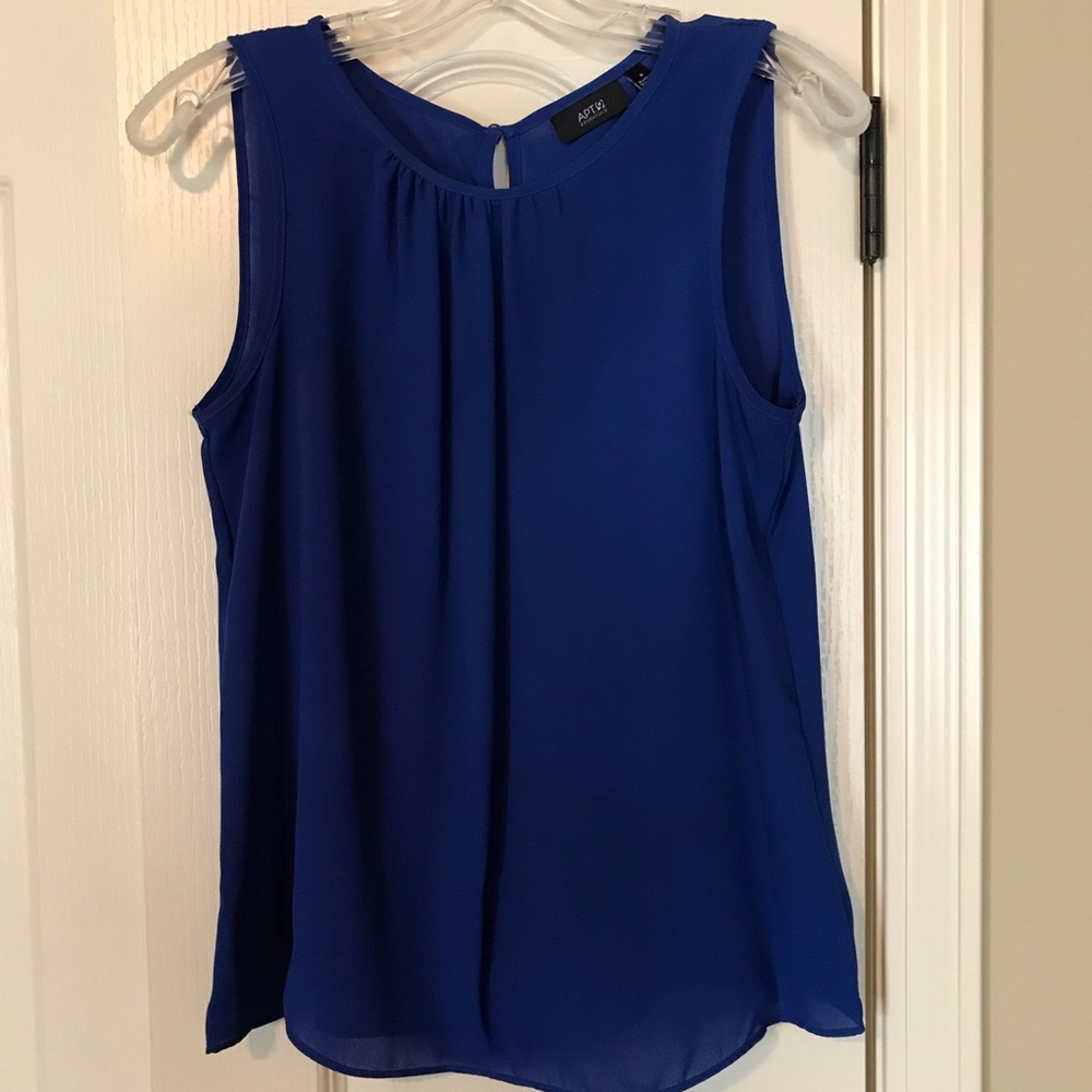 Royal blue blouse fits small and medium